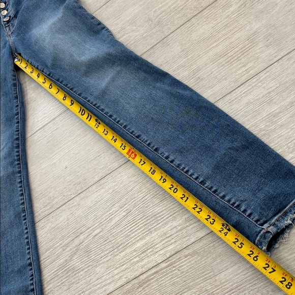 Good American Button Fly Good Legs Indigo Blue Skinny Jeans size 4/27 - Picture 9 of 10